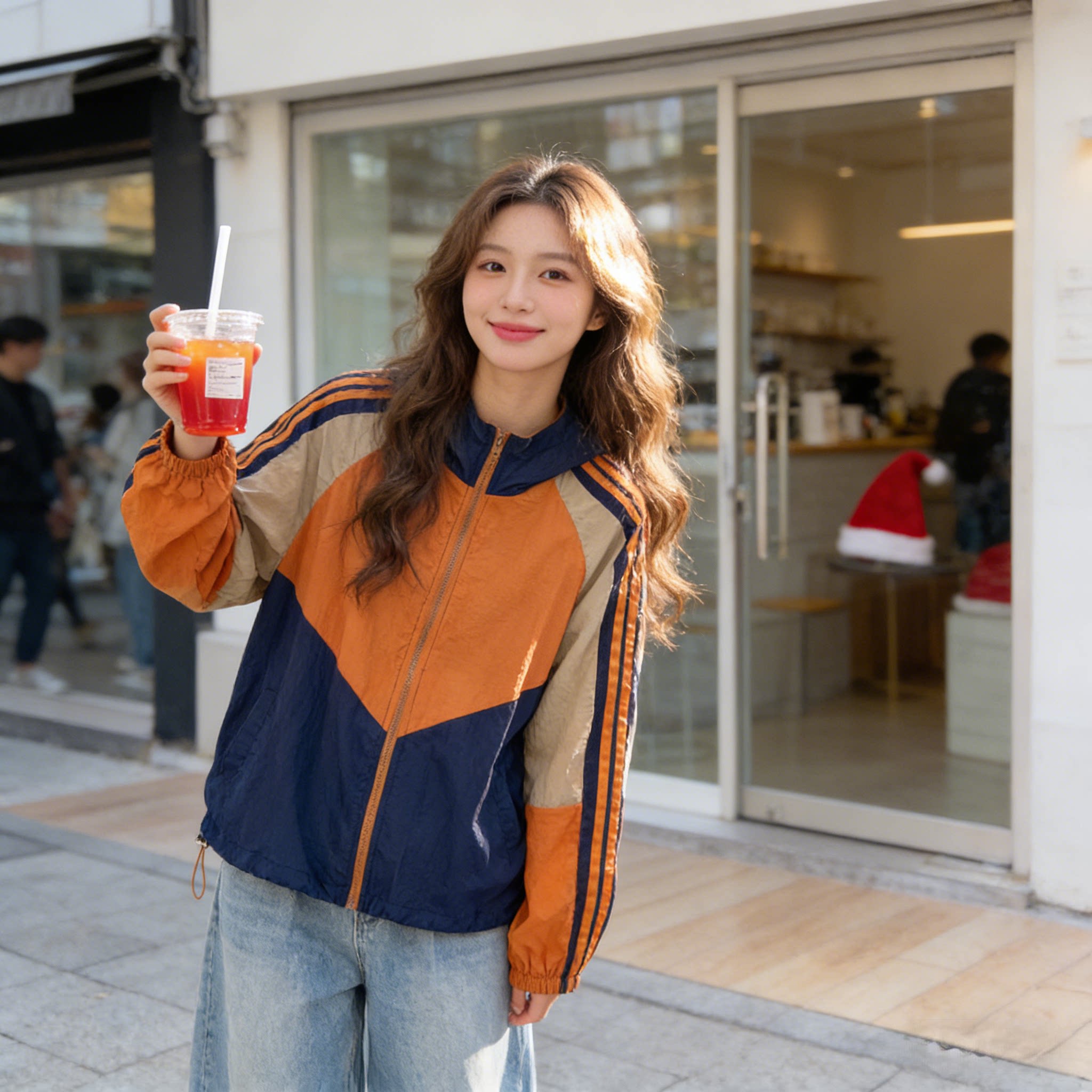 拼色防晒衣女款夏季2026新款大码时尚刺绣防晒服轻薄透气开衫外套