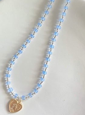 pupu原创手工彩色串珠吊坠ins