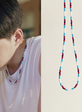 手工项链串珠圆珠链男女