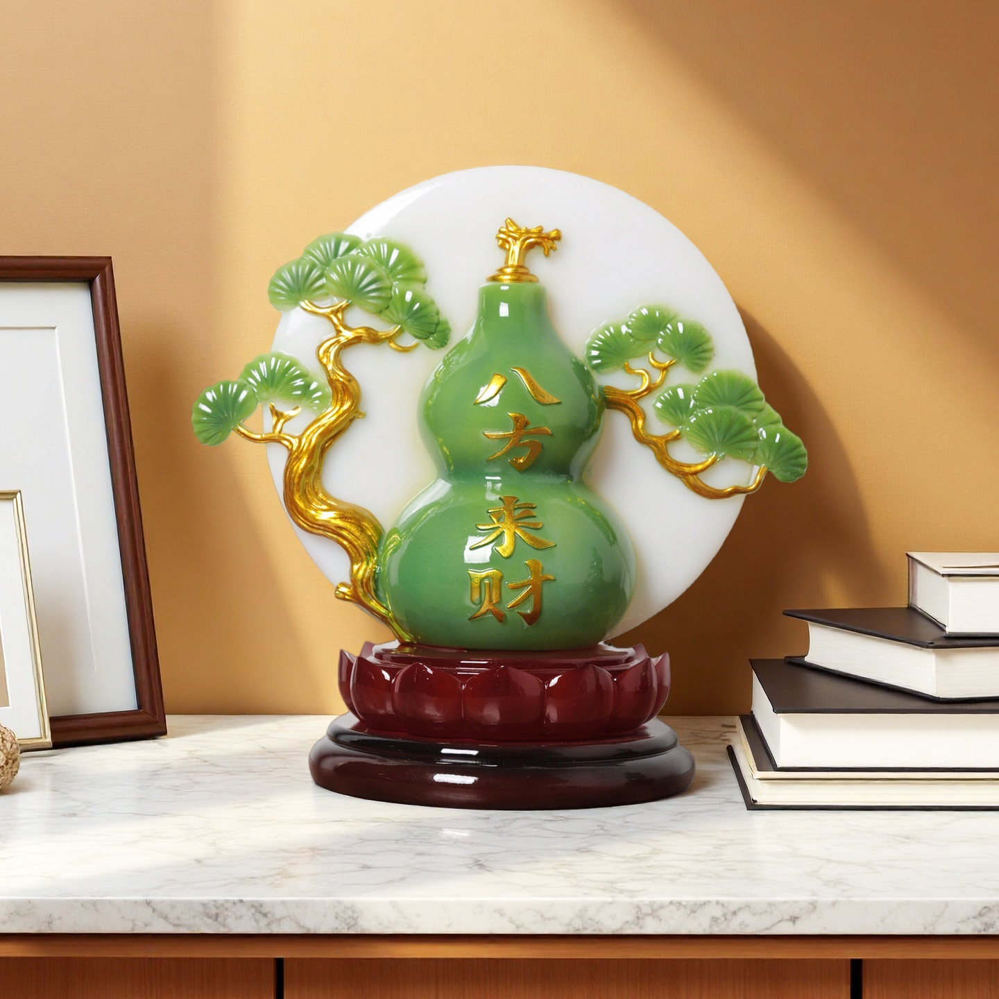 新中式八方来财葫芦摆件