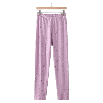 纯棉女士宽松散口秋裤松紧腰