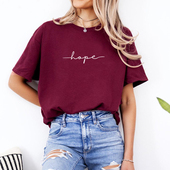 Faith Love Hope Inspirational Women Shirt纯棉字母上衣半袖