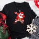 Santa Shirt圣诞节服装 Claus Christmas Dance Merry Women T恤