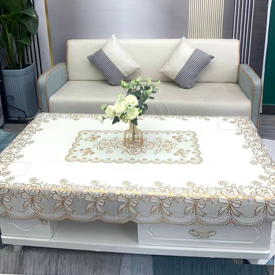 PVC烫金防水茶几布餐桌布台布
