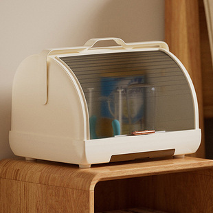 简约防尘杯桌面可沥水置物婴儿奶瓶奶嘴收纳盒家用茶具杯子收纳盒