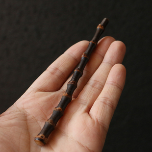 精品纯手工制作天然密节老竹鞭料子diy手工竹手柄竹摆件手把件