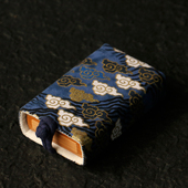 纯手工制作多层加厚印花虫盒保护套手作棉麻仿古风鸣虫玩具保温套