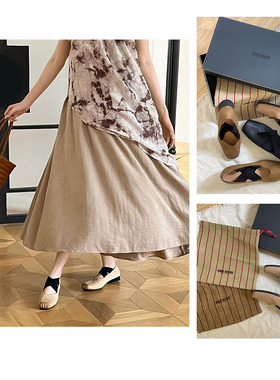 董洁同款国内现货24春夏UMA WANG经典款软牛皮纯手工芭蕾舞鞋