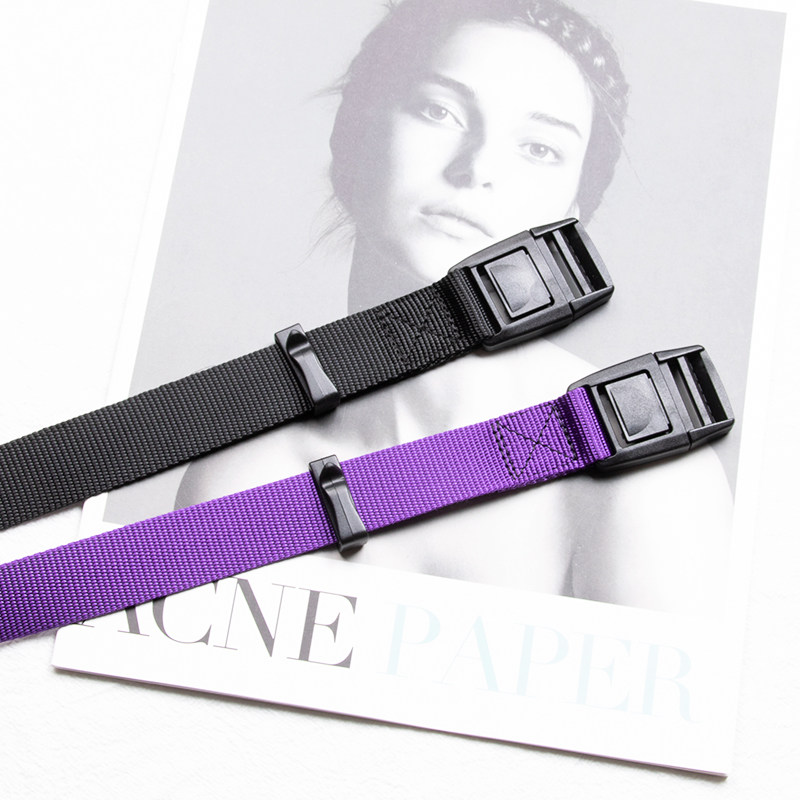 工装裤插扣牛仔风日系帆布腰带