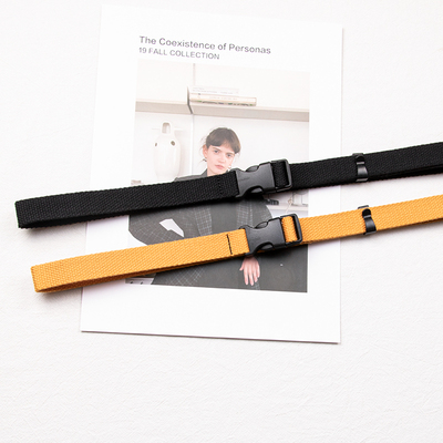 2cm无金属插扣帆布细窄款儿童女