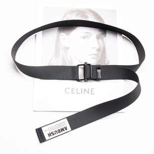 余文乐同款工装裤潮牌帆布腰带女 ins风嘻哈字母装饰牛仔裤皮带男