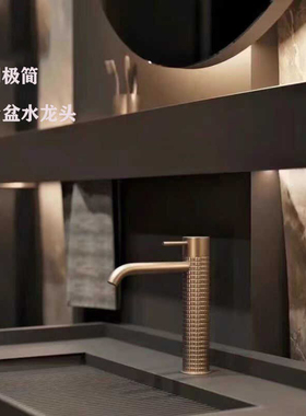 意大利捷仕GESSI水龙头meccanica单孔冷热台上台下盆全铜枪灰平替