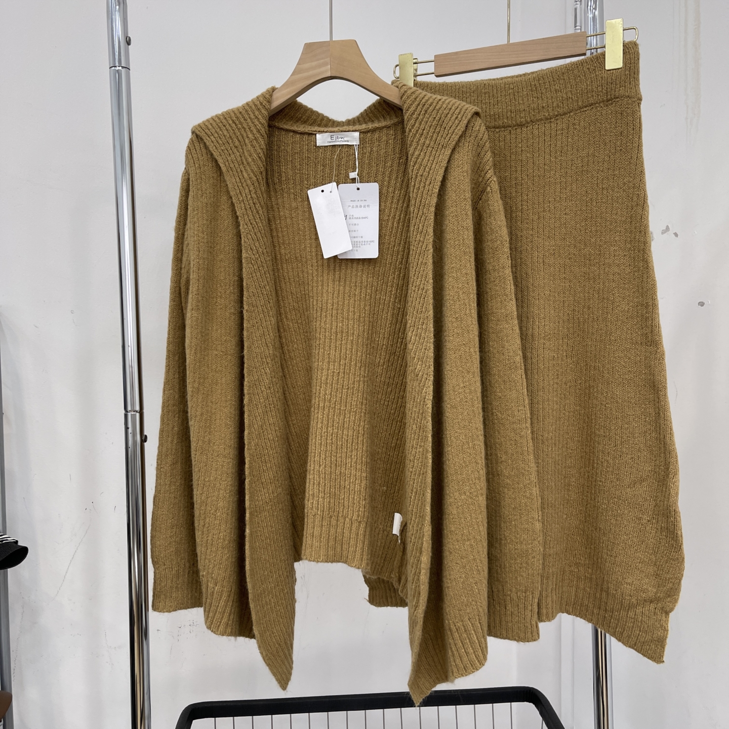 【楠】韩系连衣裙套装一整套ootd穿搭秋冬毛衣针织套装K#16