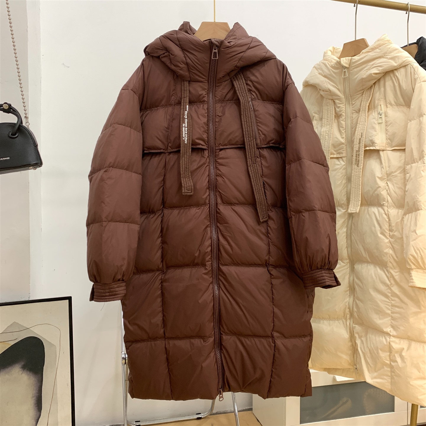 长款纯色简约外套女秋冬新款时尚宽松显瘦韩式百搭大衣K#10