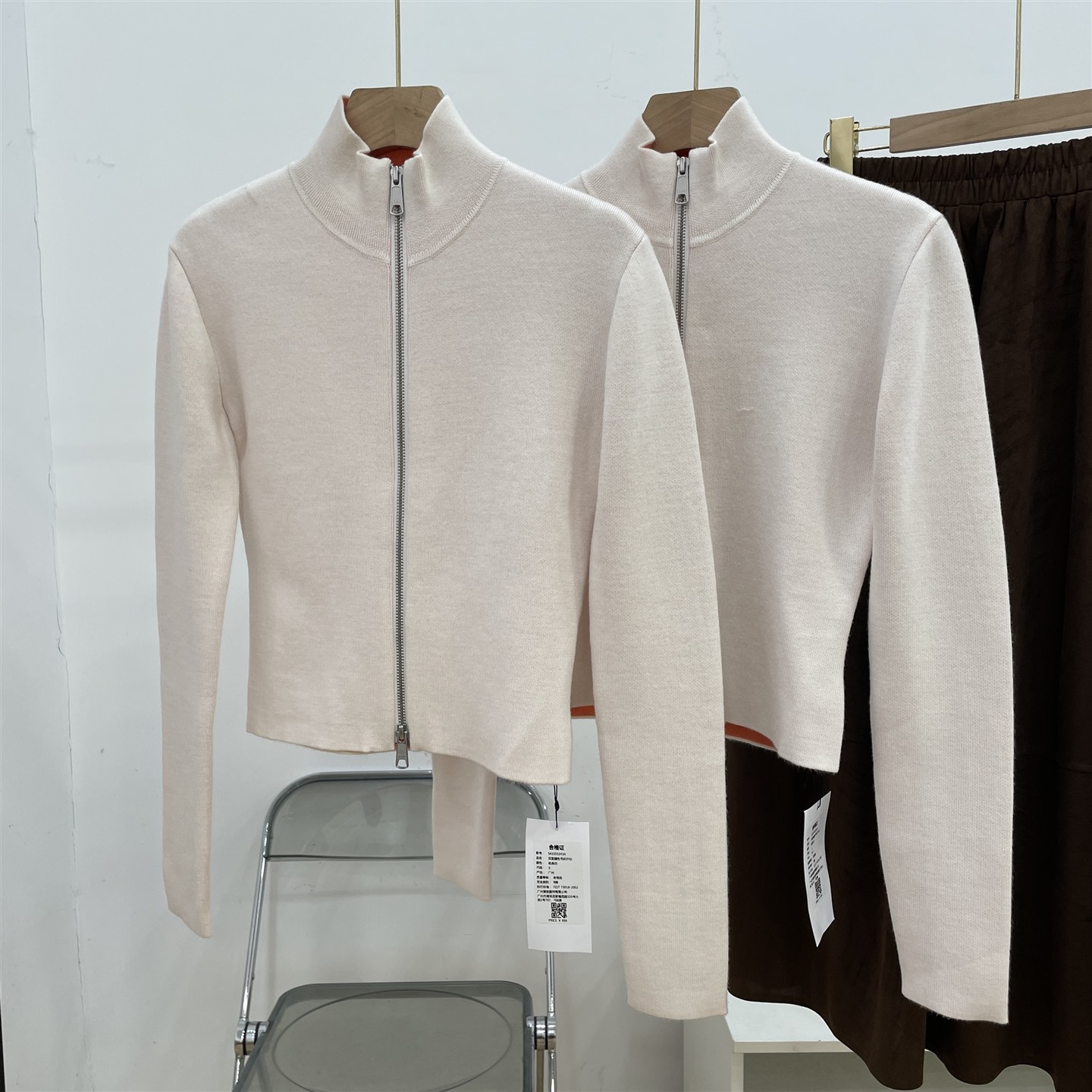 毛针织衫上衣女2025年秋冬季新款拉链高领打底外穿 J#25