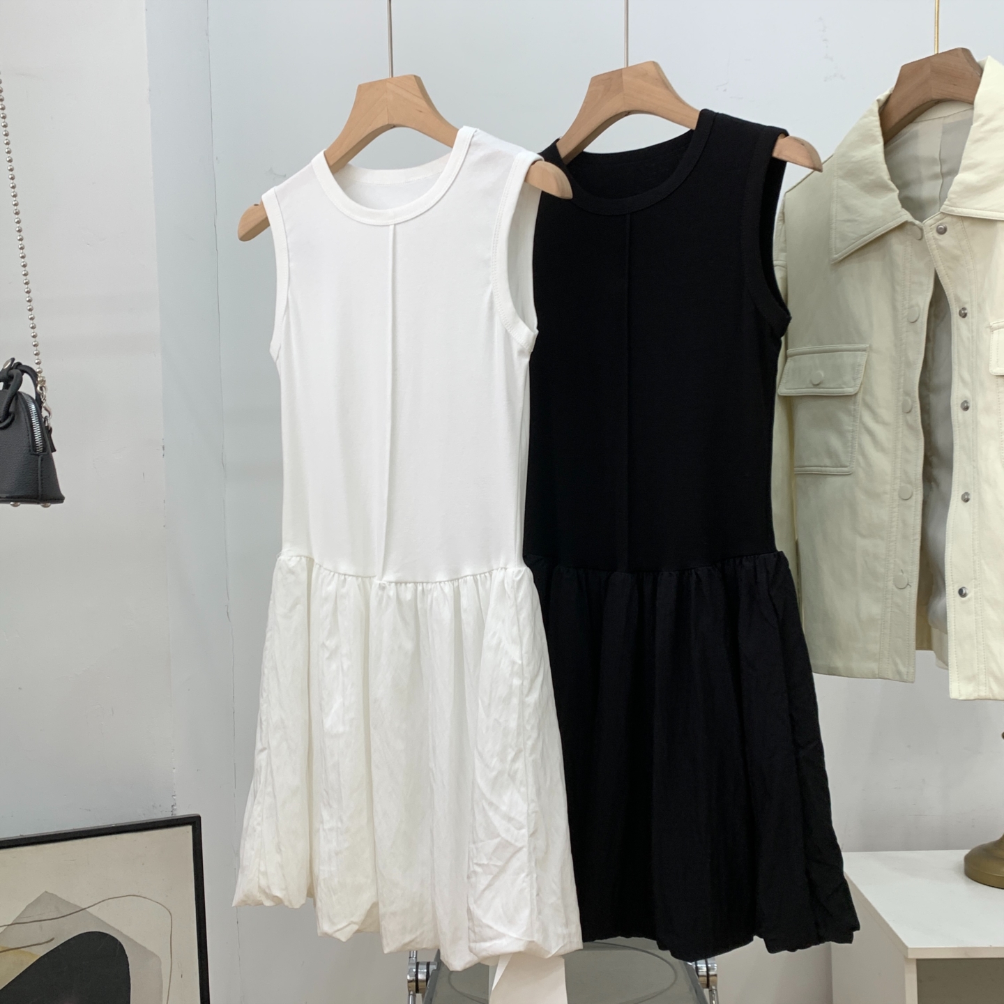 纯色简约百搭背心裙夏季新款时尚慵懒风修身显瘦连衣裙J#28