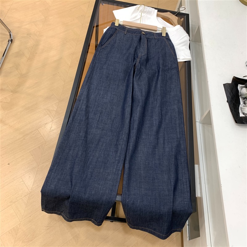 休闲裤2025夏季新款纯色宽松高腰显瘦直筒阔腿小众设计F#17