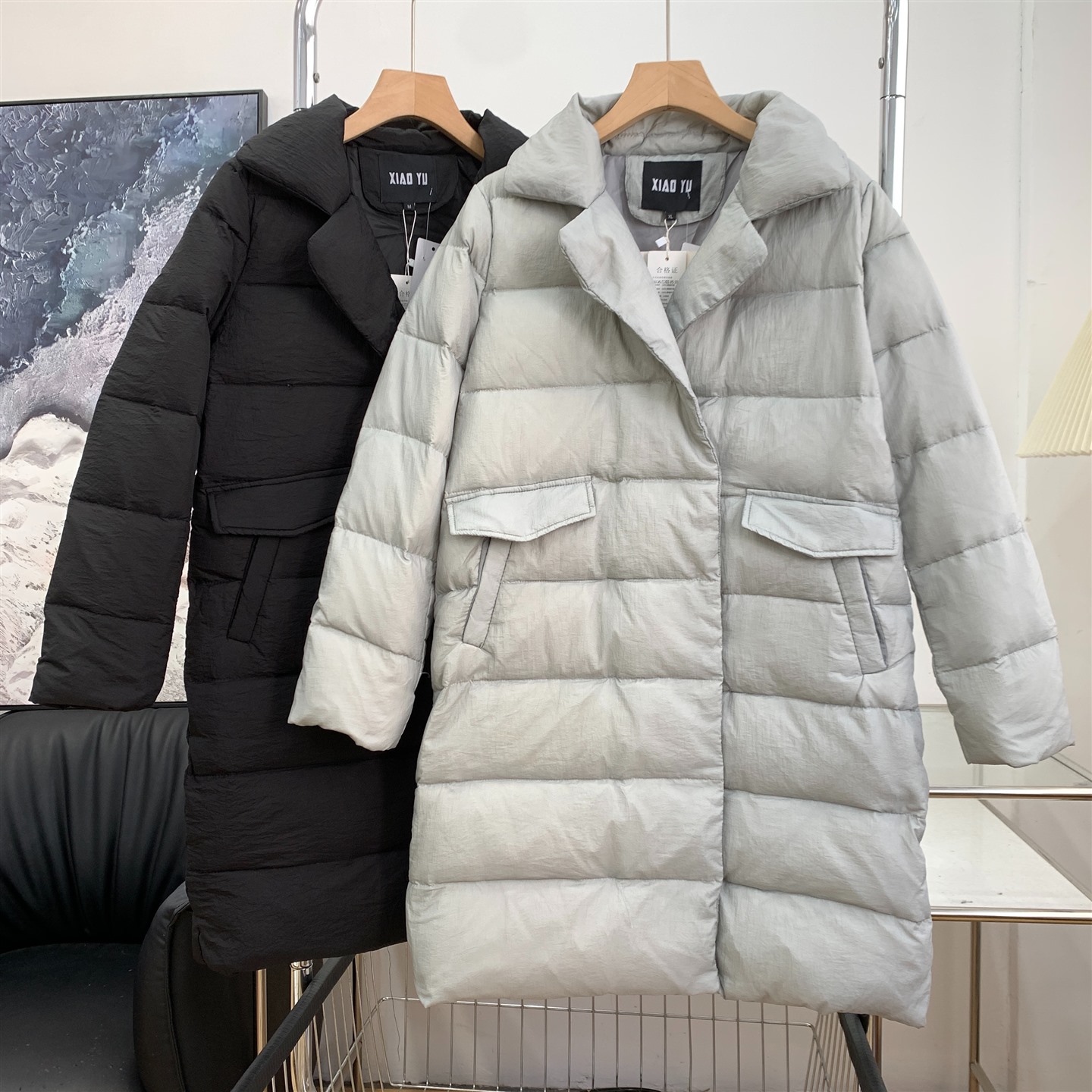 长款外套女秋冬新款纯色简约宽松显瘦百搭小众大衣K#10