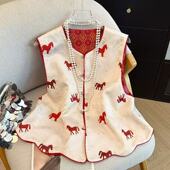 宋锦织金提花上衣中式 今年流行特惠新年款 双面双穿2026早春新款