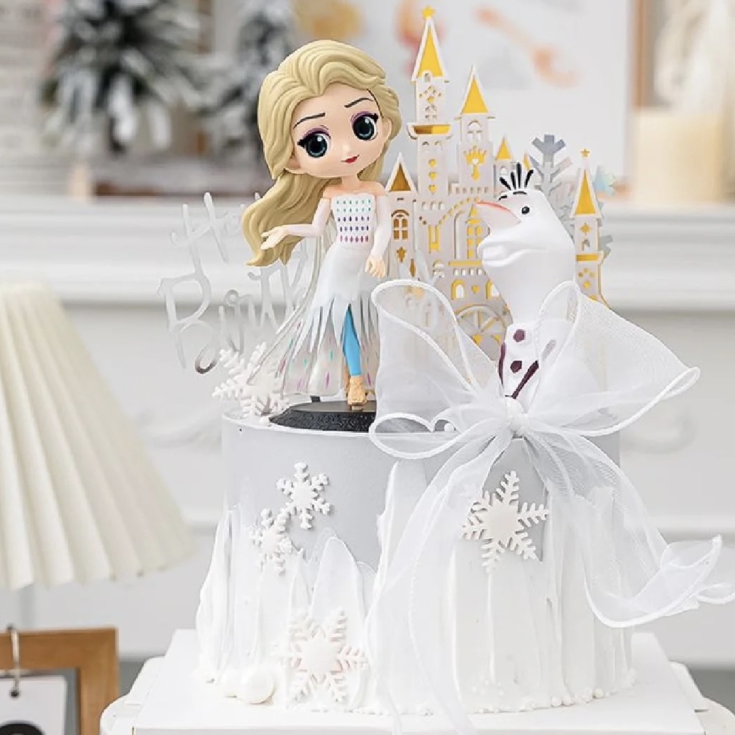 艾莎公主蛋糕装饰摆件