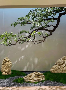 玻璃钢仿真青龙石枯山水假山造景