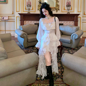 衬衫 重工纯棉刺绣假两件法式 浪漫半身裙少女 芙洛莉娅 麓津自制