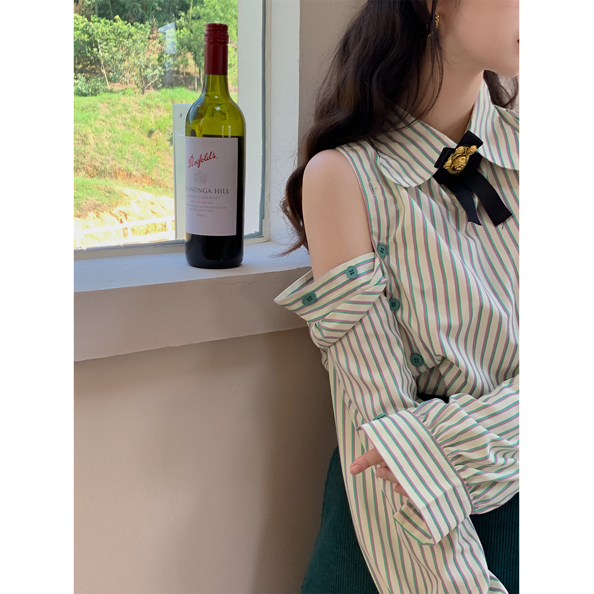 麓津自制《布鲁士学院》港风衬衫