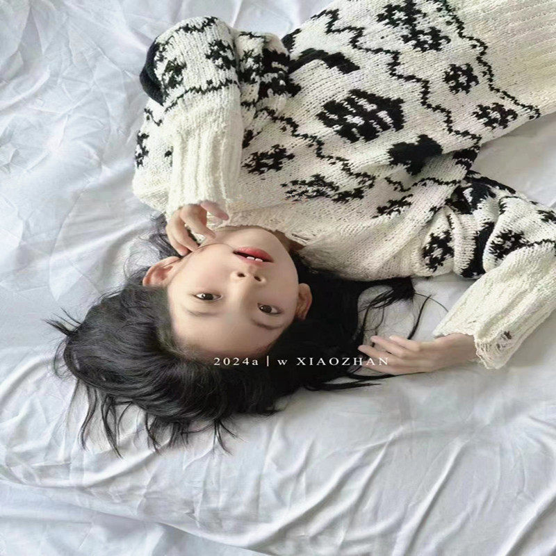 2024秋冬装圆领复古风