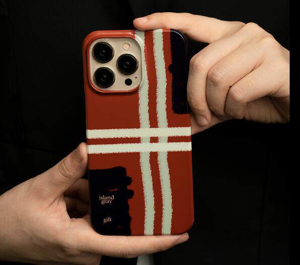 红色礼物条纹适用mate50/40pro华为手机壳nova5/7/8/9菲林p50p40苹果15pro保护套小米13/12荣耀70/80红米k40s