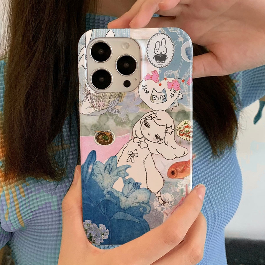 适用iPhone16promax苹果17小米17pro新款mate60华为p70荣耀200菲林nova13手机壳svivox300金鱼女孩oppofindx8