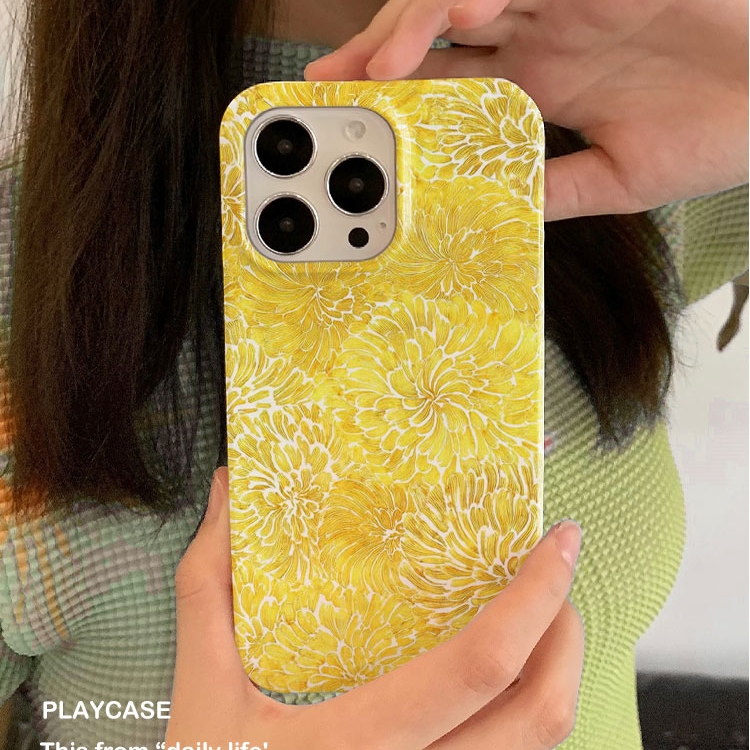 适用iPhone16promax苹果17小米17pro新款mate60华为p70荣耀200菲林nova13手机壳svivox300黄色牡丹oppofindx9