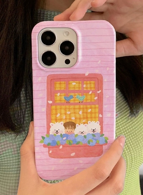 适用iPhone17promax苹果16小米17pro新款mate80华为p80荣耀300菲林nova15手机壳vivox300闲适落窗~opporeno16