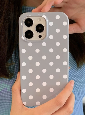 适用iPhone16promax苹果17小米15新款mate60华为p70荣耀200菲林nova13手机壳oppofindx8s+软vivox200灰色简约