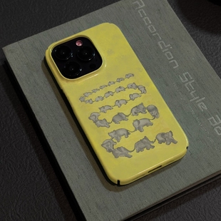 可爱大象迁徙菲林~适用iPhone17/16promax手机壳华为p60软IQOOneo9小米15/14pro红米k70硬OPPOreno9苹果13pro