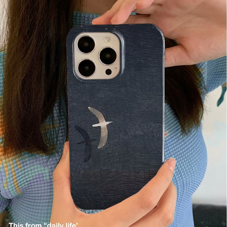 黑夜飞鸽适用苹果16手机壳vivoS19华为P70mate70小米14Ultra /15promax新款oppofindx8个性荣耀300软vivox200