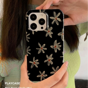 适用iPhone16promax苹果14小米15新款mate60华为p70荣耀200菲林nova13手机壳oppofindx8s+软vivox200漫天黄星