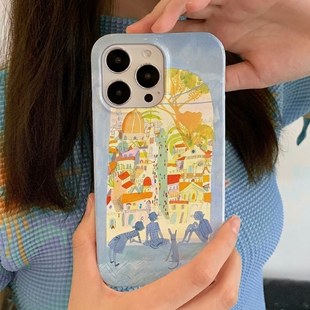 屋外风景适用iPhone16promax苹果14小米15新款mate70华为p70nova13荣耀200菲林手机壳opporeno13软壳vivox100