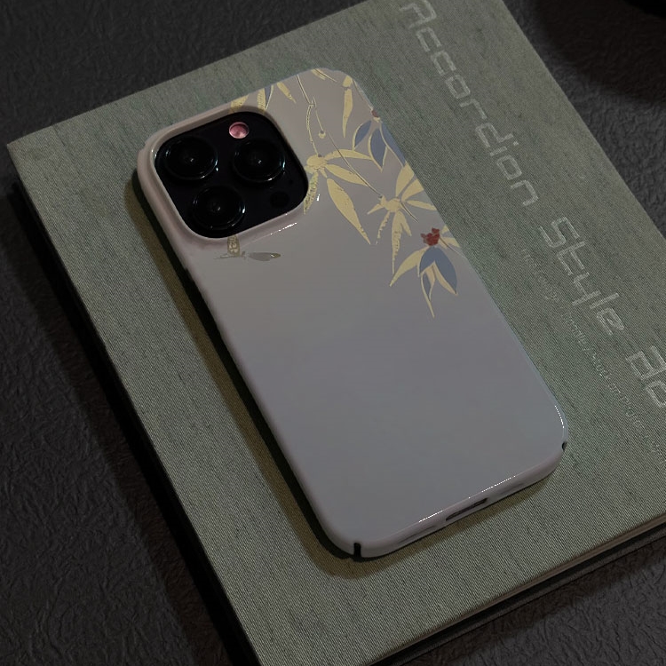 新中式金竹适用iPhone15promax苹果13小米14华为mate60nova12软壳p50e荣耀90vivoX100菲林手机壳opporeno11女