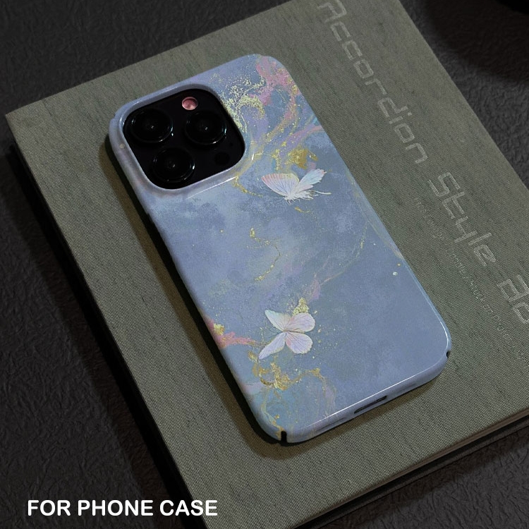 适用iPhone16promax苹果14小米15新款mate70华为p70nova13荣耀200手机壳opporeno14软壳vivox100鎏金蝴蝶飞舞