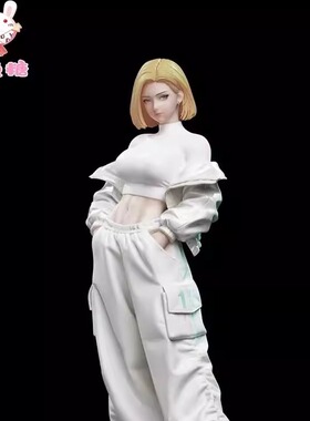 【现货】七龙珠 白兔糖  18号 人造人 限量 GK 手办 雕像 模型