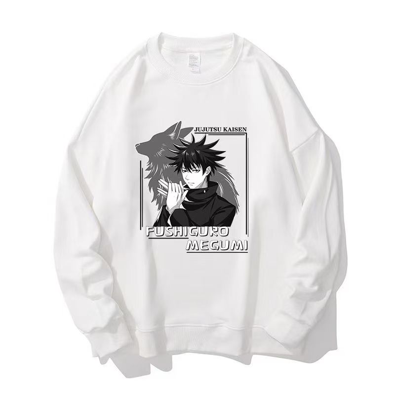 咒术回战动漫周边伏黑惠五条悟印花衣服圆领卫衣男女棉上衣秋冬