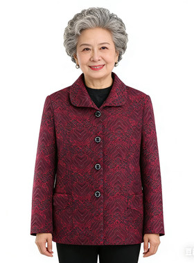 中老年奶奶春秋宽松外套