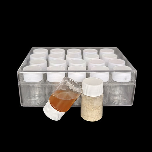 食品级密封pet带盖迷你防潮药盒