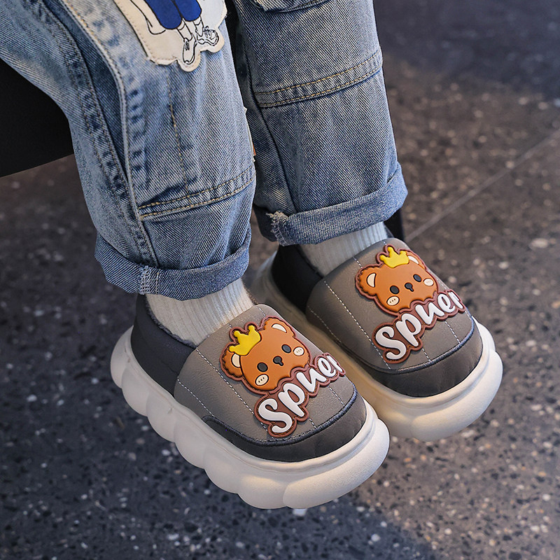 儿童棉拖鞋男童冬季2025新款加绒包跟家居鞋保暖棉鞋男宝宝毛拖鞋,居家布艺,居家棉拖/棉鞋,淘宝优惠券,粉丝福利购,淘宝优惠卷