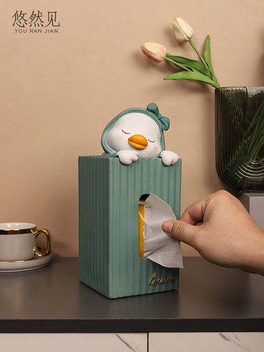 卡通可爱小动物捉迷藏纸巾盒