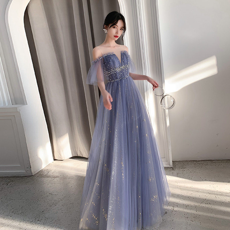 Enchanting Blue Princess Gown: Your Dream Banquet Entrance Awaits - Buy from Taobao, China | Shopme Agent