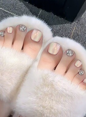 夏日新款显白脚趾甲美甲贴片