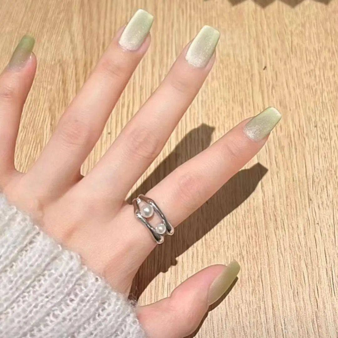 手工儿童美甲穿戴甲感短款雾面绿色猫眼假指甲贴片2026年新款,彩妆/香水/美妆工具,美甲工具,淘宝优惠券,粉丝福利购,淘宝优惠卷