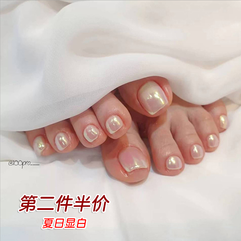 脚穿戴甲指甲贴片美甲成品脚趾甲