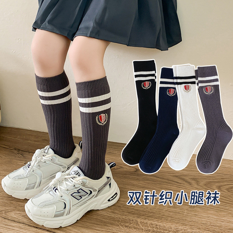 儿童小腿袜时尚潮袜女孩长筒袜春夏学生校服袜子男女童高筒及膝袜